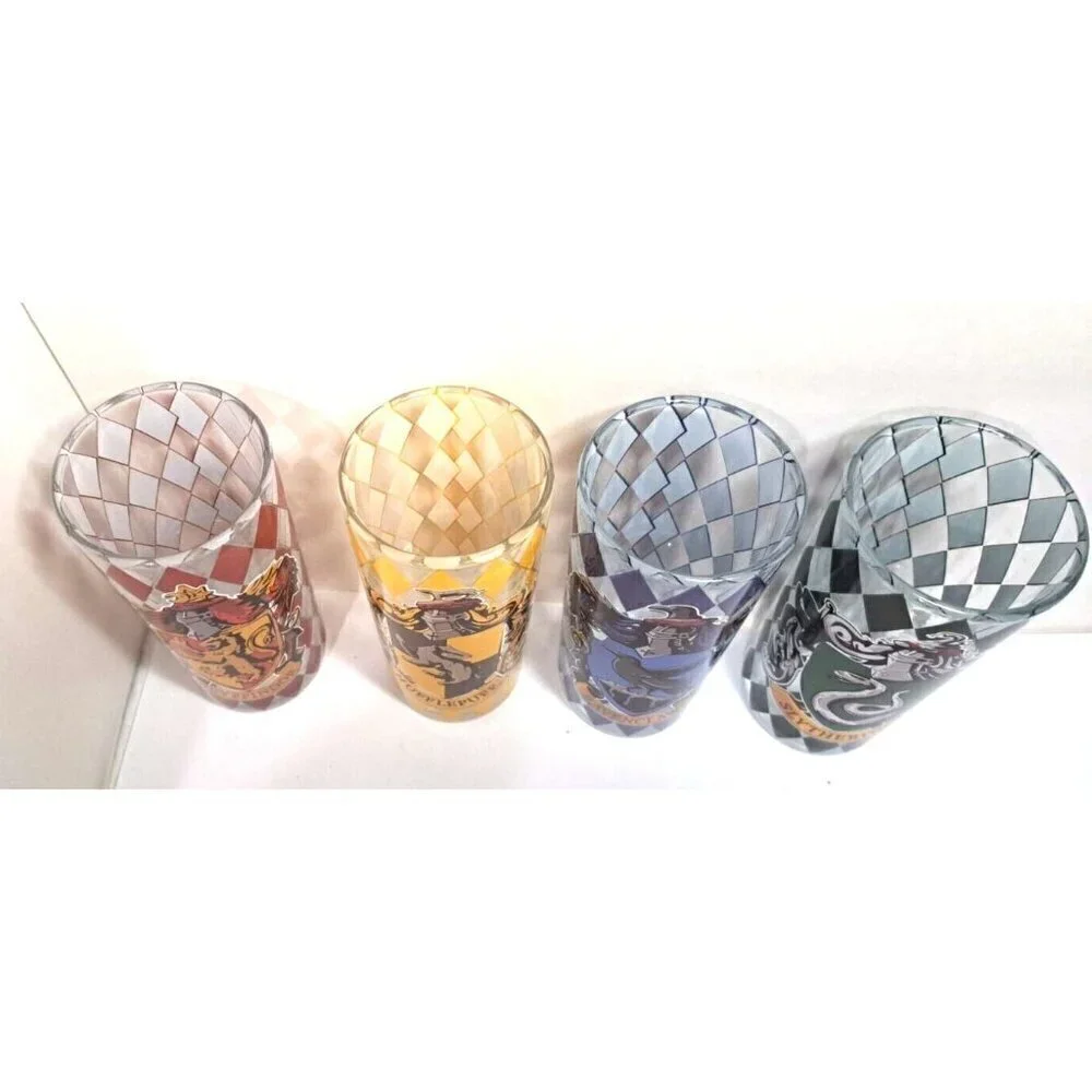 Silver Buffalo Harry Potter Hogwarts Houses 10 oz. Glasses Set of Four